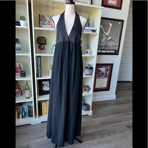 Paco Rabanne Halter Maxi Dress in Black Size 38 - Picture 1 of 10